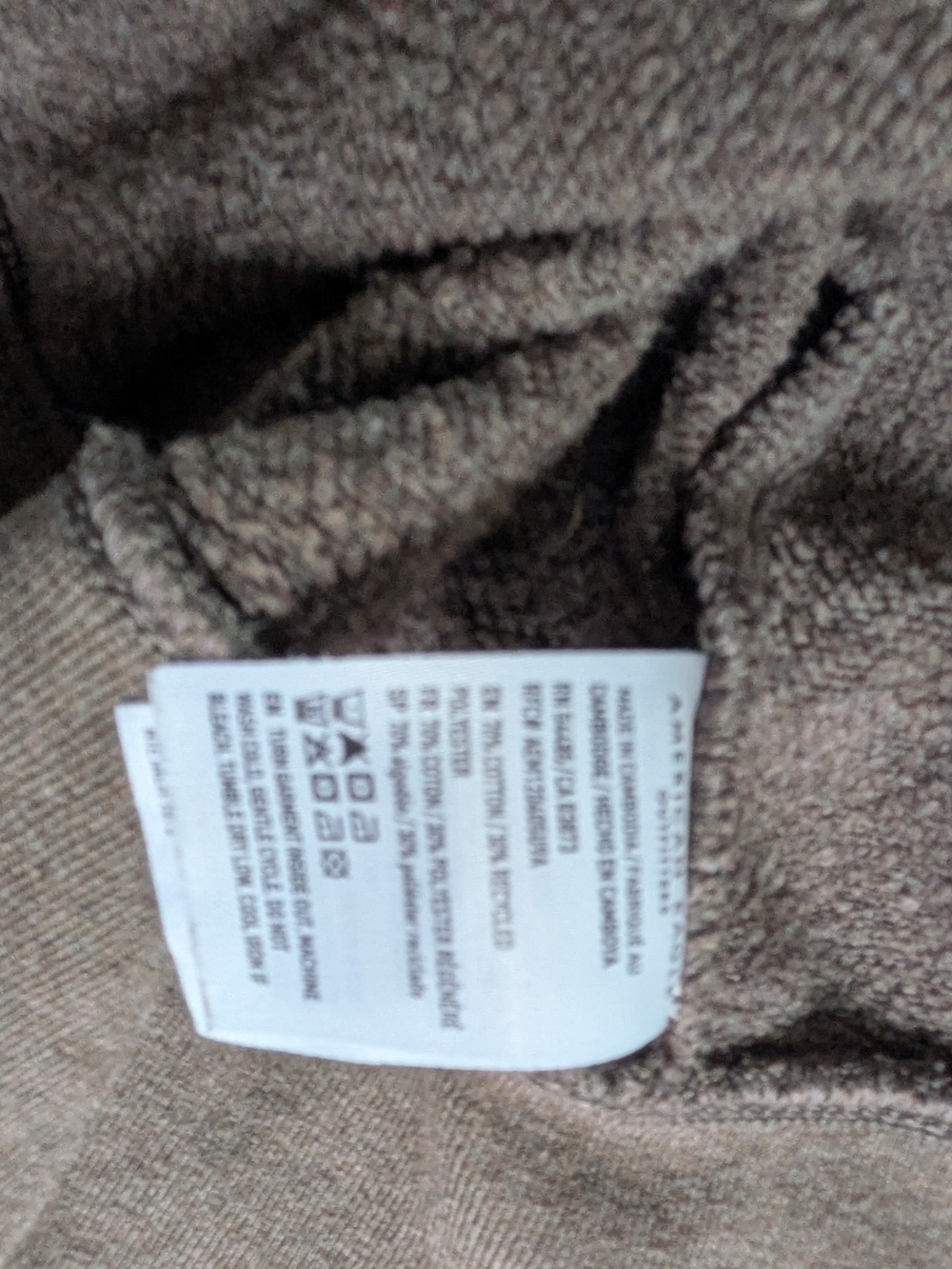 AE American Eagle Cozy Women's Hoodie & Jogger Set - Brown - Picture 7 of 10